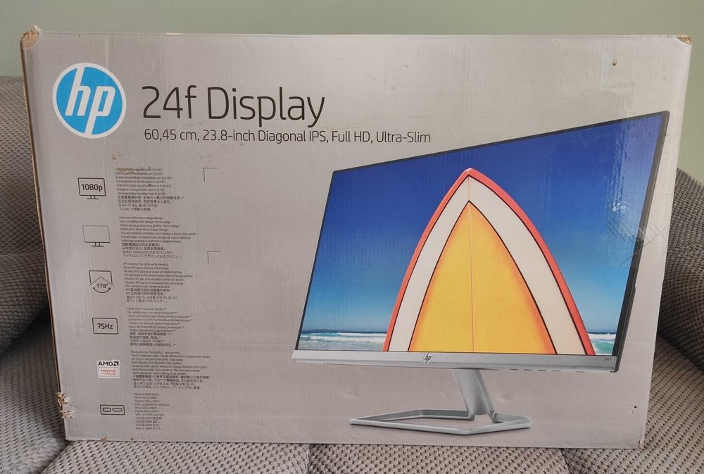 Монитор 23.8" HP 24f, Full HD, IPS, Ultra slim