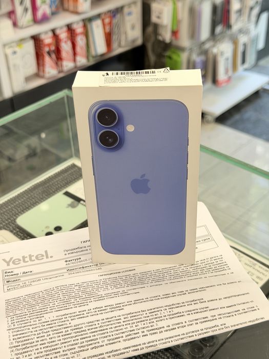 Apple iPhone 16 128GB Ultramarine Чисто Нов!