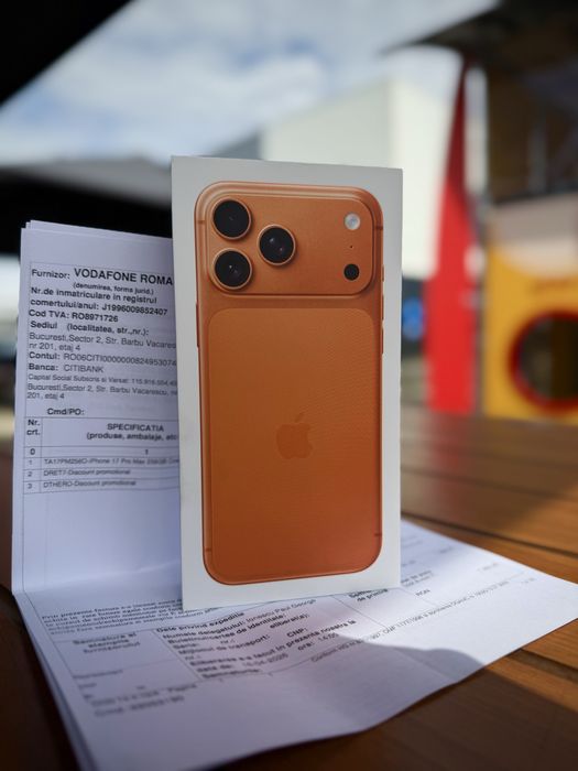 iPhone 17 PRO MAX Cosmic Orange•256GB•Neverlocked | Sigilat | Garantie | Factura