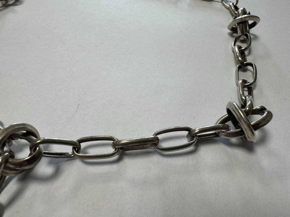 Сребърно колие с висулка 23.86гр  54см