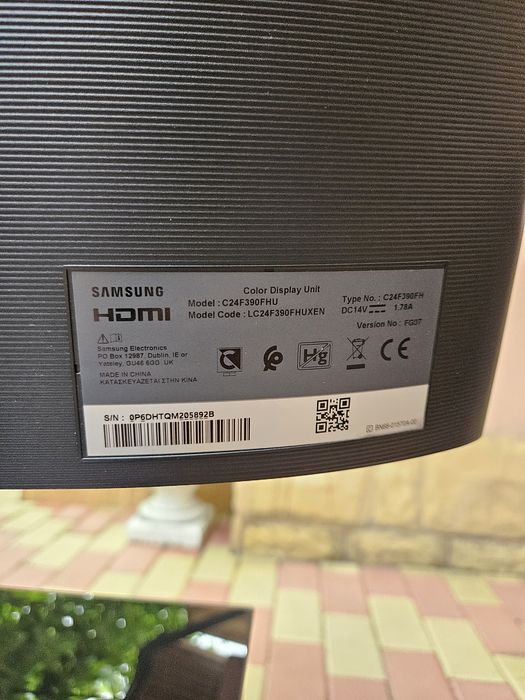 Vând monitor curbat Samsung 24"