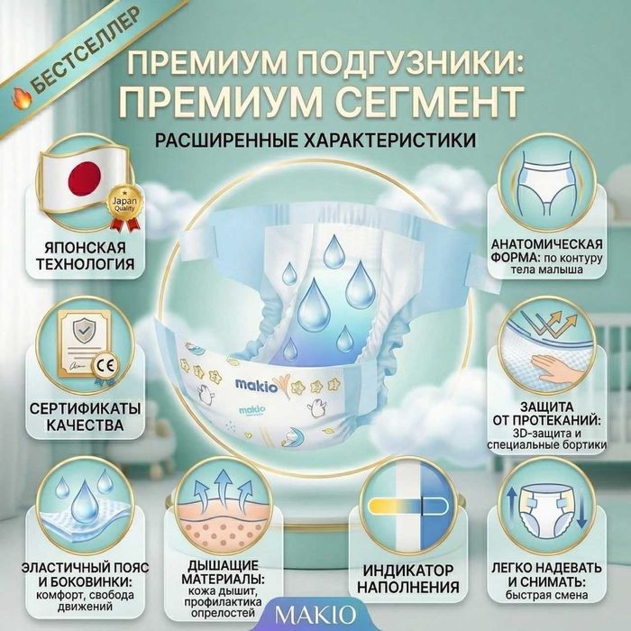 Подгузники - Памперсы