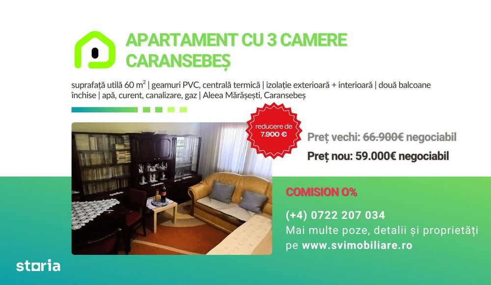 Comision 0 - Apartament 3 camere zona Pipirig — fotografia 1