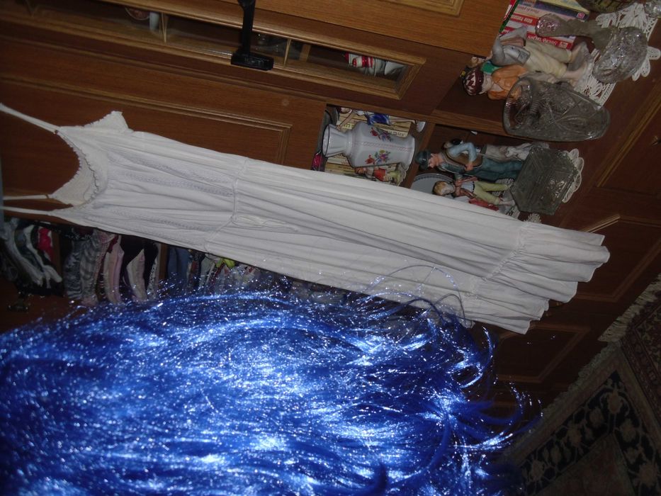 peruca albastra par lung