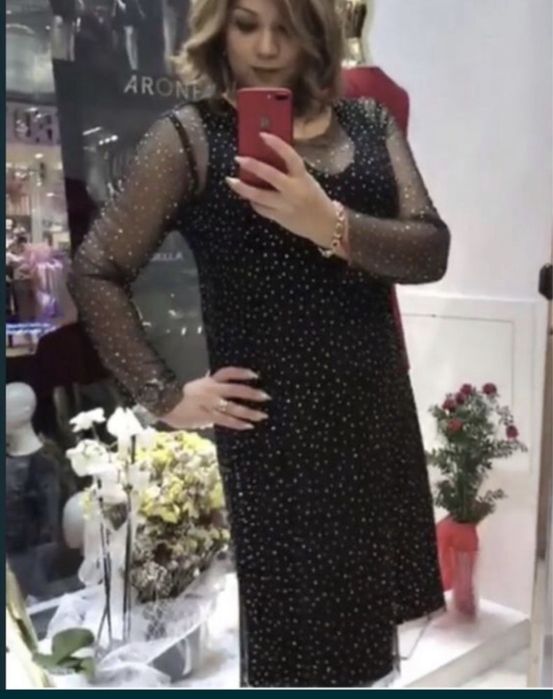 Вечернее платье со сразами