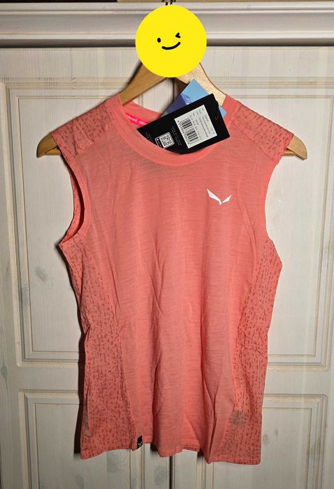 Salewa Pure Salamander AM W Tankt merino wool femei 36