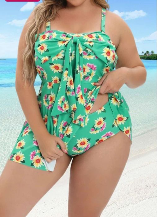 Макси бански танкини, голям размер 2XL