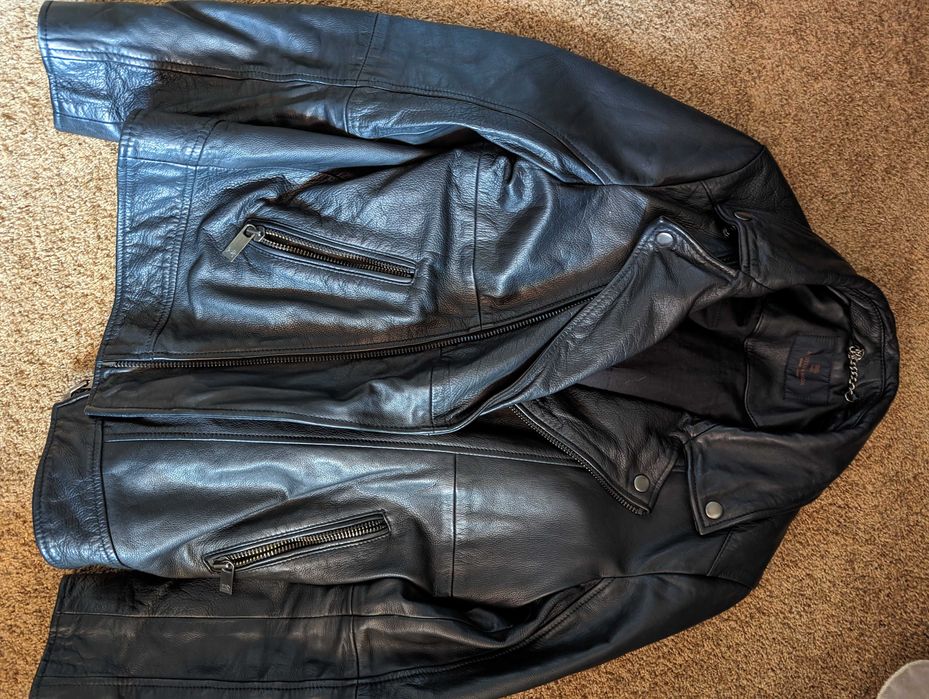 Jacheta biker, piele naturala Scotch&Soda ca noua