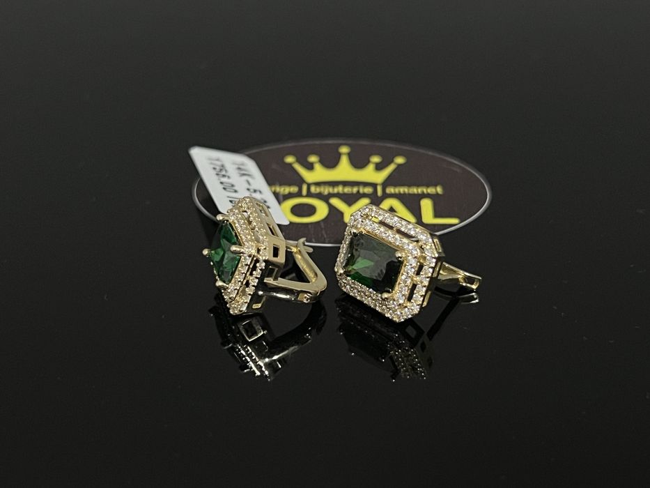 Bijuteria Royal CB: Cercei dama aur 14k 5,20gr