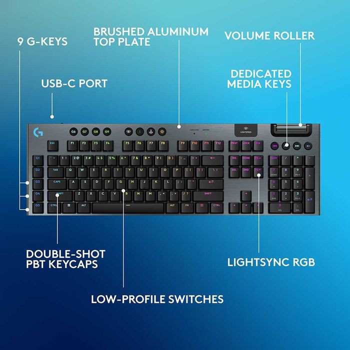 Tastatura sigilata Wireless Mecanica Logitech G915 X Lightspeed Linear 920-012698 gaming