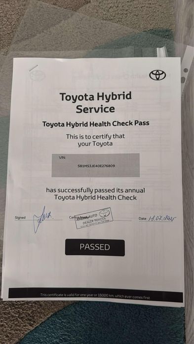 Toyota Auris 1.8 hybid an 2016  in garantie