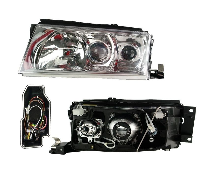 Far Skoda Octavia 1 (1U2/1U5) 01.2001-2010 DEPO stanga/dreapta Xenon tip bec D2S+H1+H3, reglare electrica