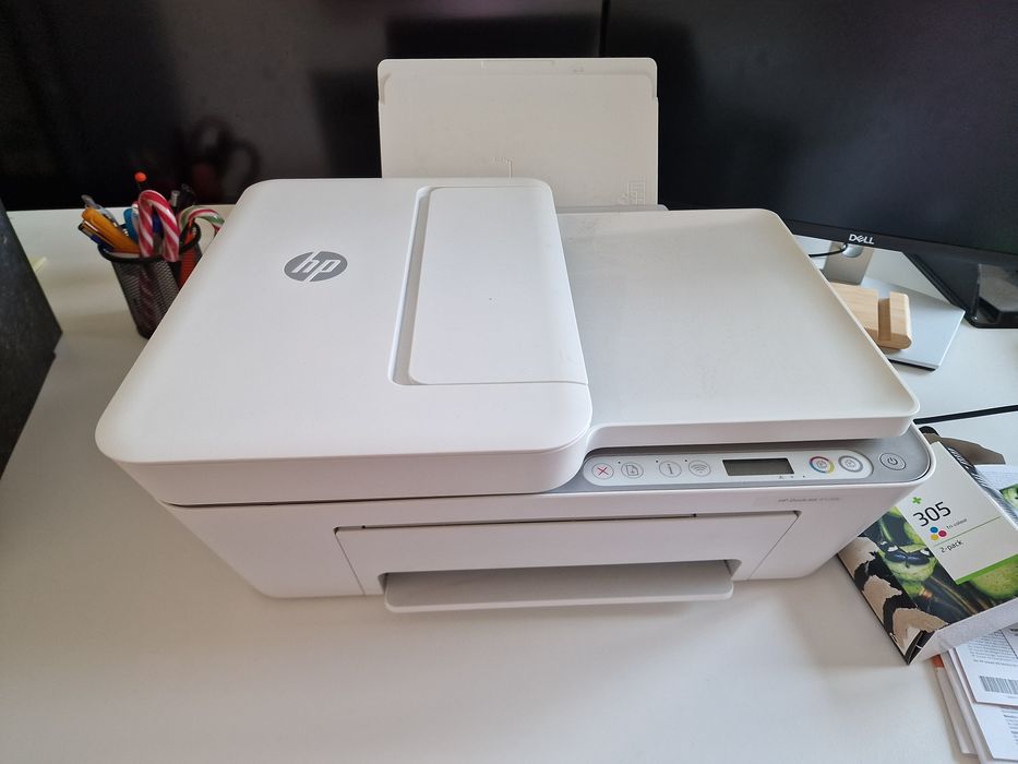 Imprimanta multifunctional HP color A4 - 4120e + cartus alb-negru si c