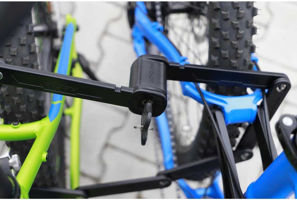 Сгъваема ключалка FISCHER XL 110 см със скоба за 1 или 2 велосипеда!