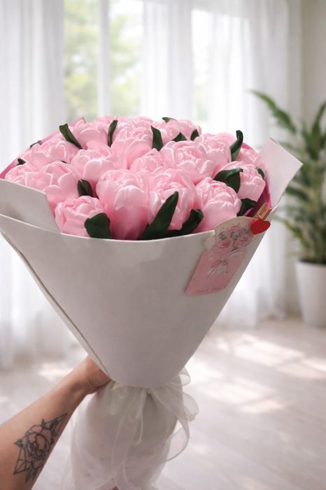 Букеты цветы, тюльпаны