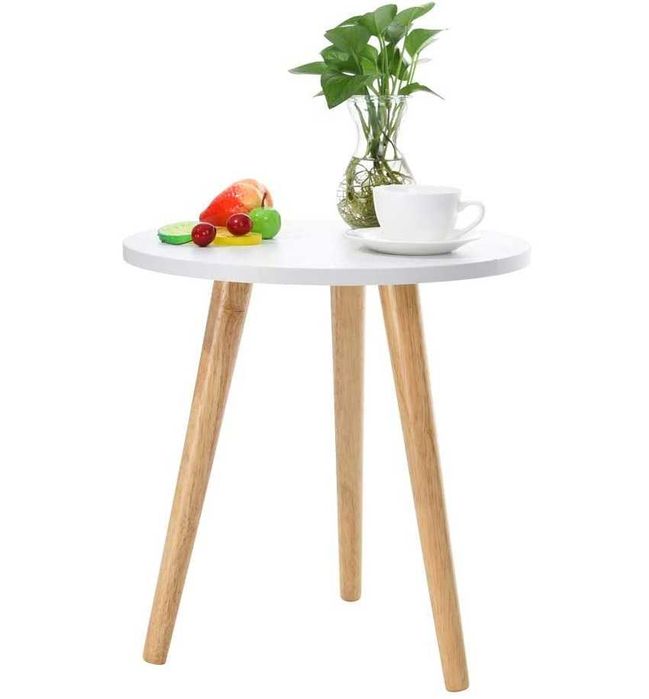 Стилна бамбукова масичка за кафе и отдих - 50 х 50 см