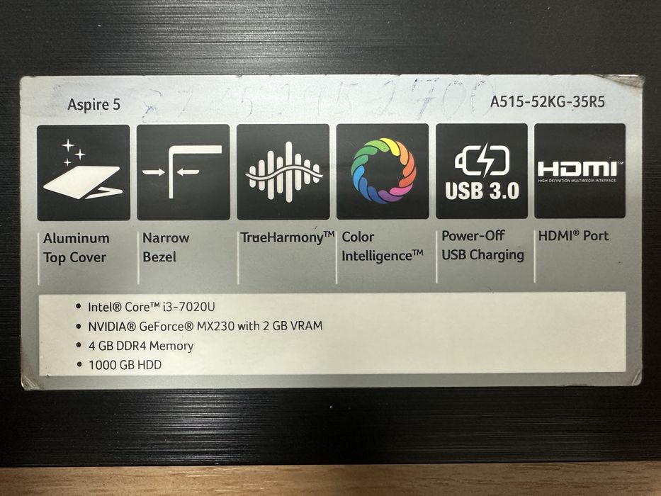 Aser наутбук сатылады