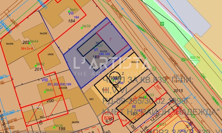 Продава се Парцел в София, Триъгълника - 225 кв.м за 756 €/кв.м - Снимка #2