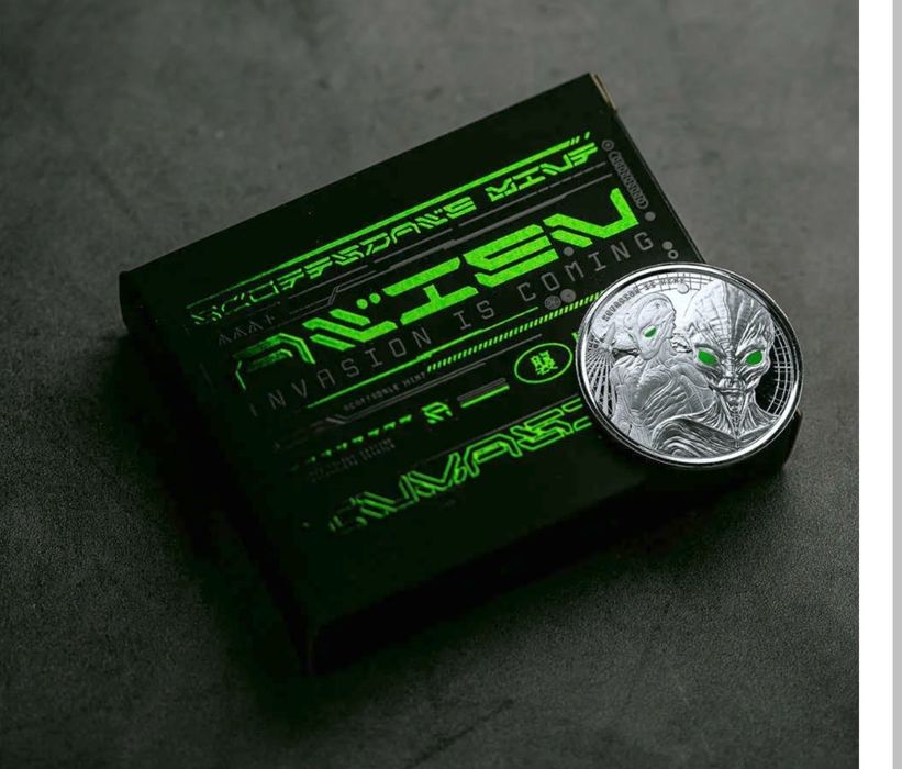 Monede argint Alien  1 OZ