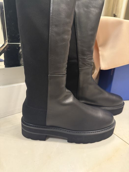 Stuart Weitzman кожени чизми Намалени!