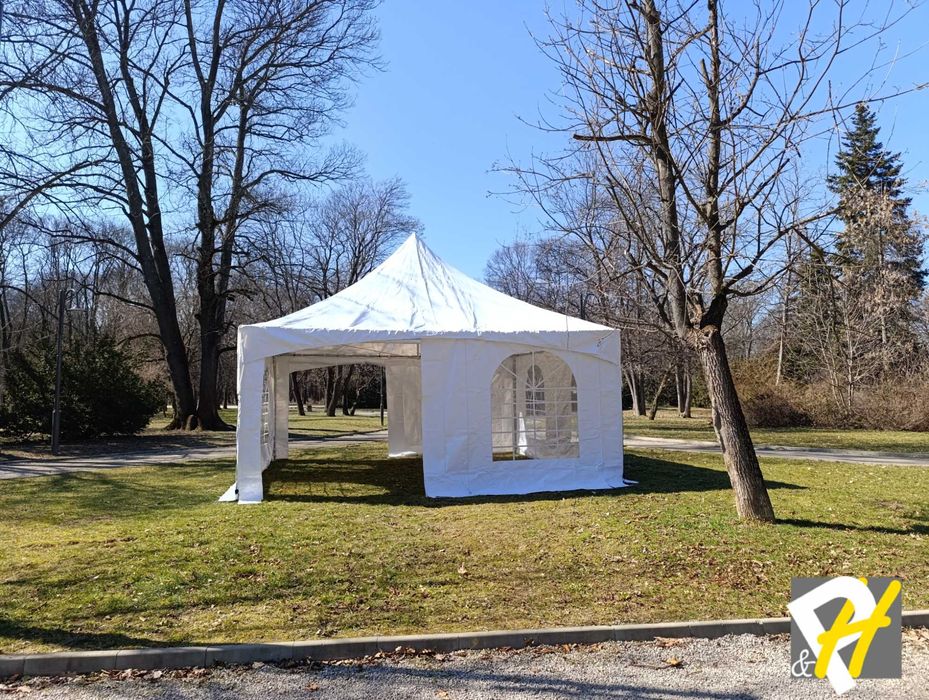 Островърха шатра за събития 6 х 6 м 480 см височина