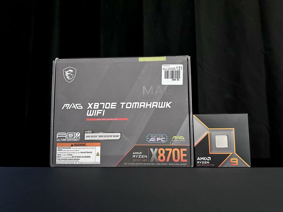 AMD Ryzen 9 9900X + MSI MAG X870E Tomahawk WiFi