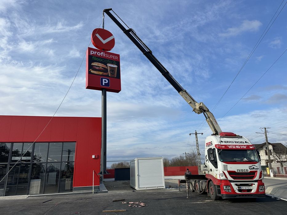 Transport AGABARITIC  Servicii MACARA,Transport containere 12 metri