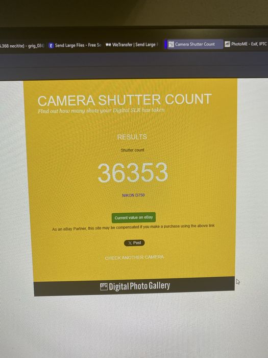 Nikon D750  (36.000 cadre)