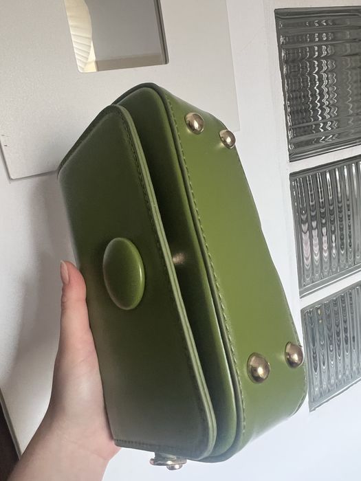 Geantă Meli Melo verde gentuta crossbody mână umăr