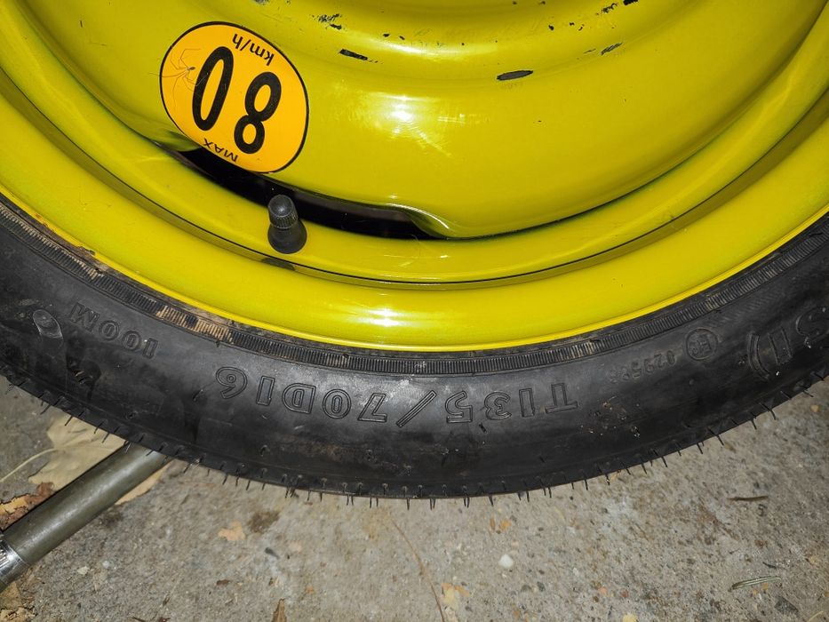 Roata rezerva slim pe 16",  PCD 4 x 114.3