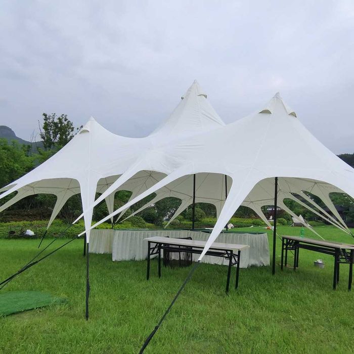 Cort de evenimente, stretch, pergola de 155 mp, material oxford.