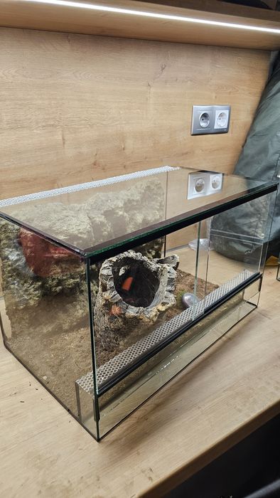Готово оборудвано терариум 50/30/30 хоризонтално