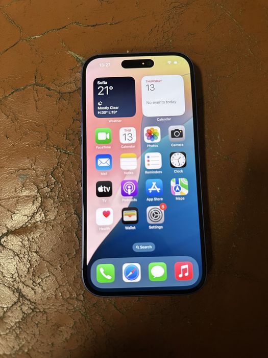iPhone 16 Blue 128GB счупен гръб