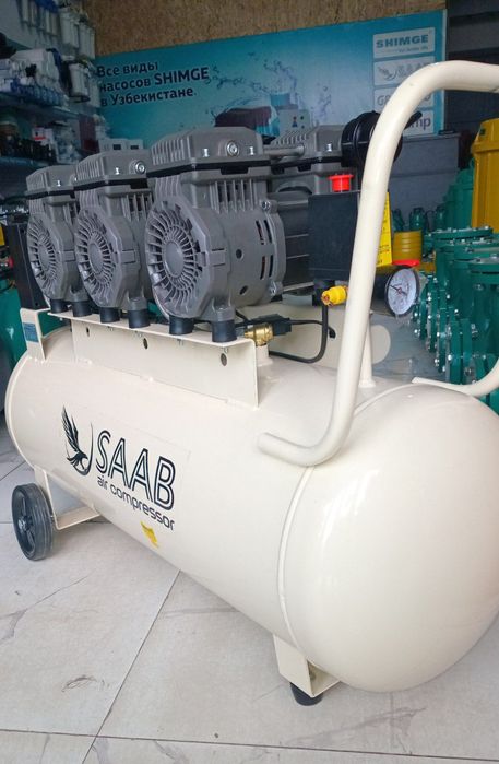 SAAB бренди безшумний компрессор 100 литр Безшумный мойсиз комрессор