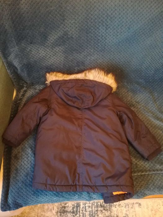Geaca iarna bleumarin copil - băiat, H&M impecabila, nr. 104, 3-4ani.