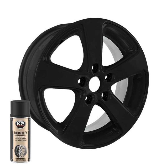 Гумирана боя Automat, Спрей за джанти, 400мл, Черен гланц