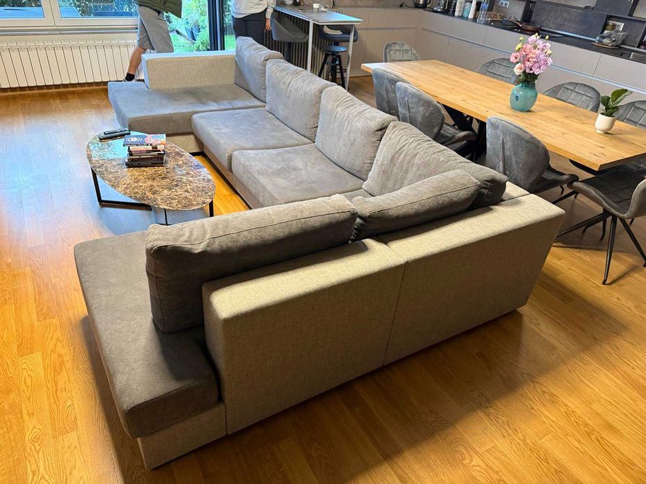 П образен диван + задна табуретка