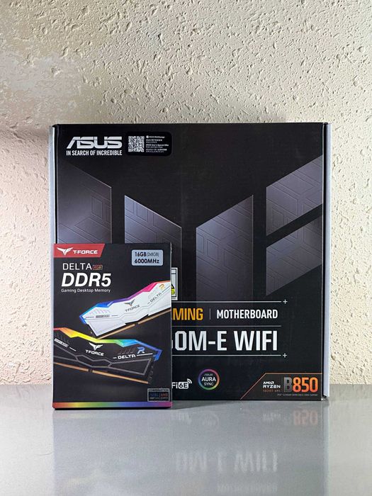 Продаётся новый комплект для AMD Asus TUF B850M-E WIFI ddr5 16gb rgb