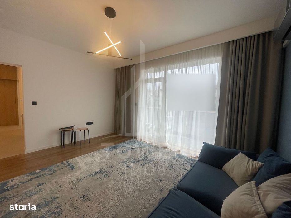 Apartament 2 camere decomandat,et 1-55mp,mobilat,6mp balcon,zona Brana