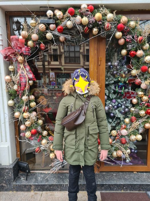 Курта парка  в отличном состоянии на 11 лет