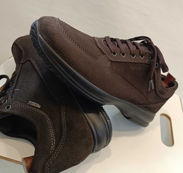 Pantofi sport casual 41 premium Igi&Co Italy NOI piele naturala moale