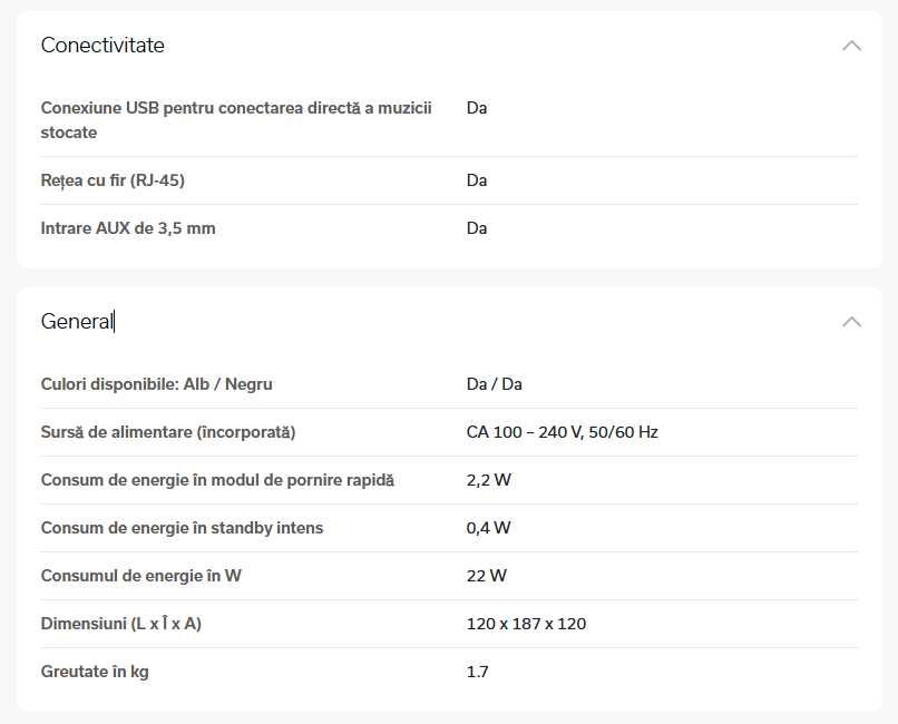 Vand Boxa Denon Home 150 wireless inteligentă compactă