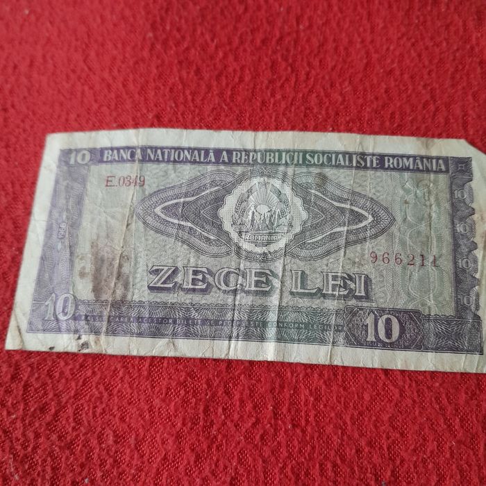 Bancnota 10 lei din anul 1966