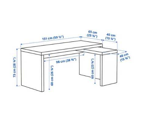 # Birou Ikea Alb 151 x 65 cm , cu extensie laterala, stare impecabila, doar 475 ron #