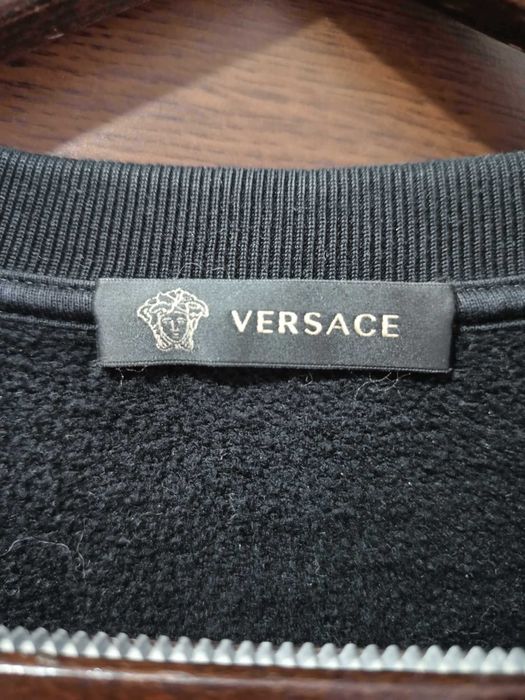 Pulover Love Versace triple heart embroidered logo sweatshirt Size L