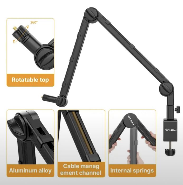 Многофункциональная настольная подставка VIJIM LS25 для микрофона