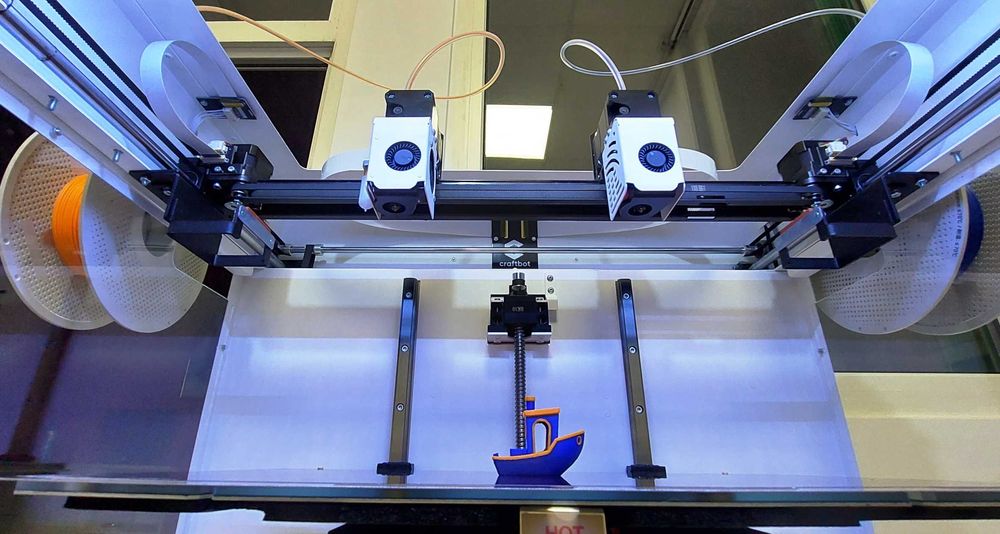 Printer 3D Craftbot Flow Idex XL ca noua +piese extra