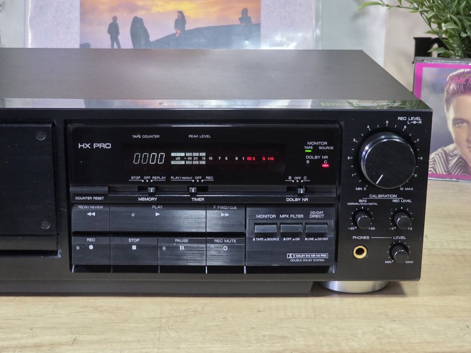 Casetofon deck AIWA AD-F800,dual capstan, 3 head, calibrare banda,hifi