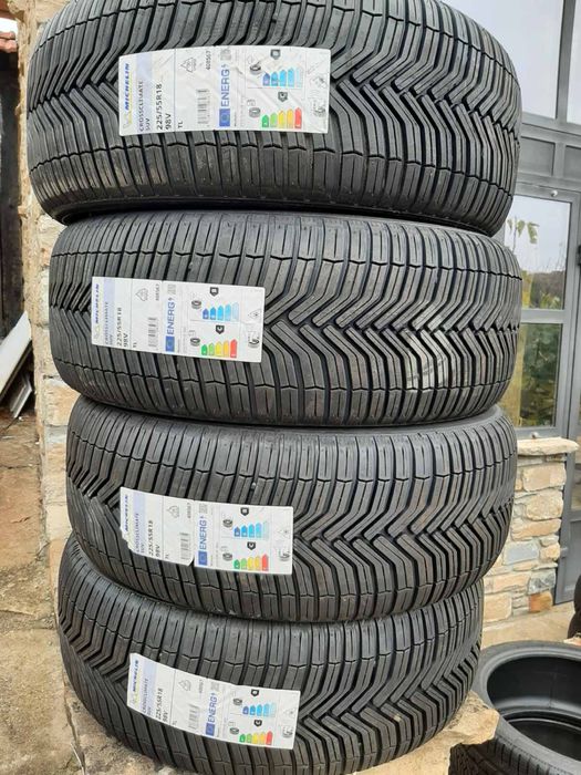 4 бр. Michelin CrossClimate SUV 225/55 R18 98V – Всесезонни гуми (зима + лято) – нови