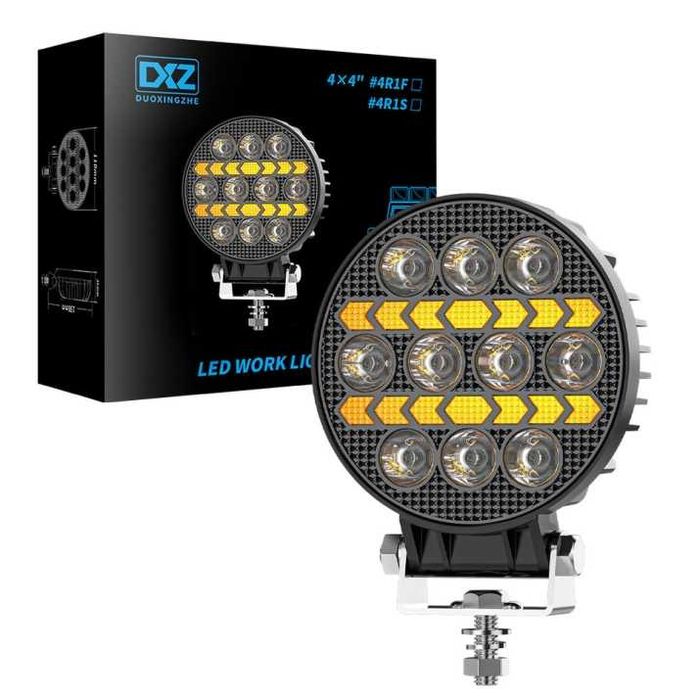 Диоден халоген LED с бяла светлина и жълт габарит 12/24V T776